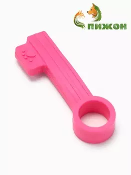 Игрушка жевательная «Ключик», TPR, 10 см, розовая