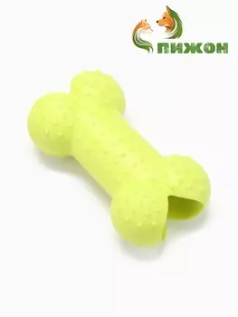 Игрушка жевательная «Кость малая», TPR, 8.5 см, салатовая