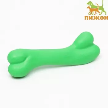 Игрушка жевательная «Косточка классическая», TPR, 12.3 см, зелёная