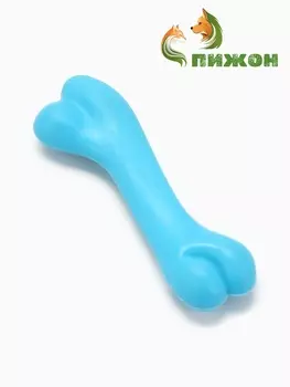 Игрушка жевательная «Косточка классическая», TPR, 12.3 см, голубая