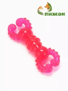 Игрушка жевательная «Краб», прозрачная, TPR, 12 см, розовая