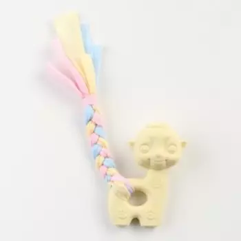 Игрушка жевательная Пижон Premium "Барашек", 9,4 х 6,4 х 3,2 см, жёлтая