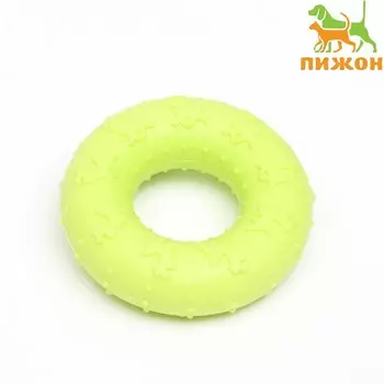 Игрушка жевательная «Пончик», 7 см, жёлтая