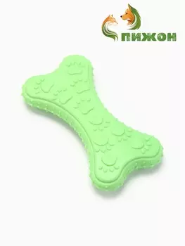 Игрушка жевательная «Собачье удовольствие», TPR, 10.5 см, зелёная