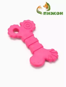 Игрушка жевательная «Завитушки», TPR, 10 см, розовая