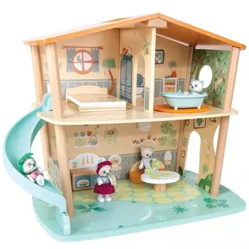 Игрушки фигурки животных «Семья белых медведей», 4 предмета