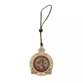 Икона подвесная Николай Чудотворец, 5,5 х 8 см