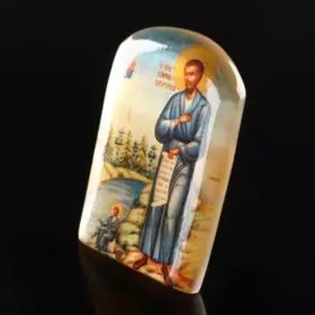 Икона с подставкой № 1"Св.Симеон Верхотурскии", селенит