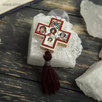 Иконостас деревянный, на присоске, 4 х 4 см