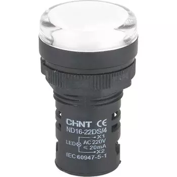 Индикатор CHINT 593085 AC 230В, белый