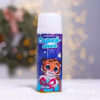 Иней-спрей «Тигрёнок с подарком», белый, 250мл