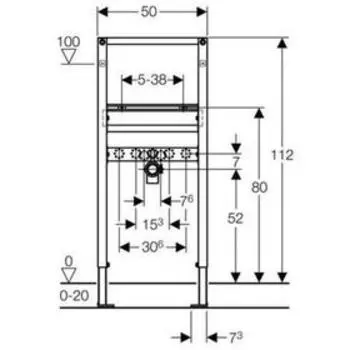 Инсталляция для умывальника Geberit Duofix 111.434.00.1