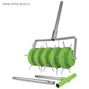 Аэратор газонный, 41 × 15 см, металлический черенок, «Ёжик»