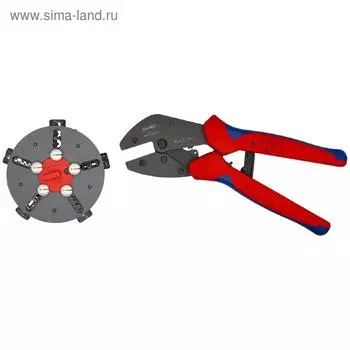 Инструмент для обжима KNIPEX KN-973302, 250 мм, 0.5-6 мм2, 3 гнезда, 20-10 AWG