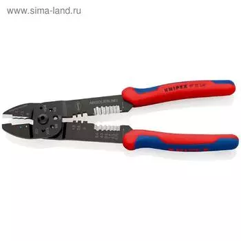 Инструмент для опрессовки KNIPEX KN-9722240, 240 мм, 0.75-6 мм2, 3 гнезда, 18-10 AWG
