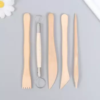 Инструменты для творчества, набор 5 шт., дерево, металл, 814.5 см