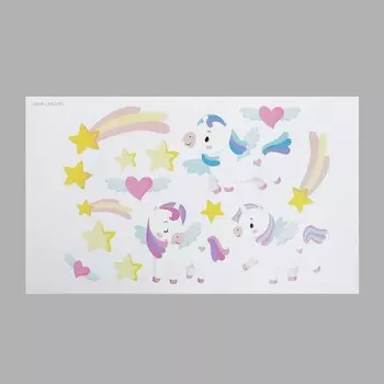 Интерьерная наклейка «Единороги», 3050 см