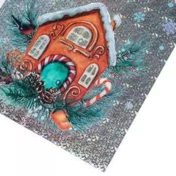 Интерьерная наклейка‒голография «Счастья в дом», 21 × 29,7 см