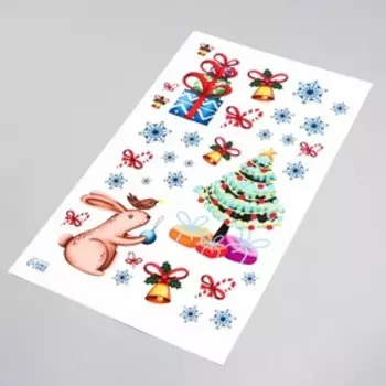 Интерьерная наклейка «Новогодний переполох», 3050 см