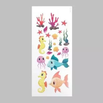 Интерьерная наклейка "Рыбки" 23х50 см