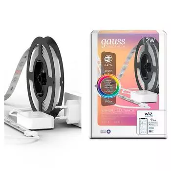 Интерьерная подсветка Gauss Smart Home, 1Мx4Вт LED, 3000-6000K, 1000лм, цвет белый