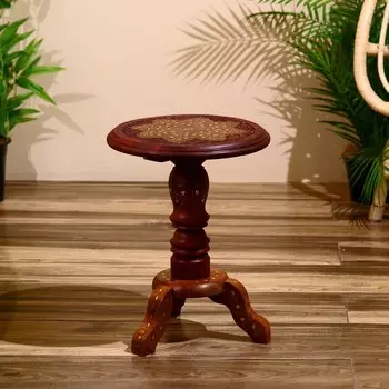 Интерьерный стол "Счастье" дерево 30х30х40 см