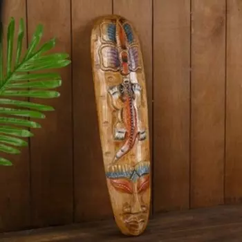 Интерьерный сувенир маска "Геккон" 50х12х5 см