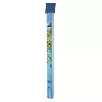 Географическая карта Мира для детей "Животный и растительный мир Земли", 60 х 40 см, без ламинации