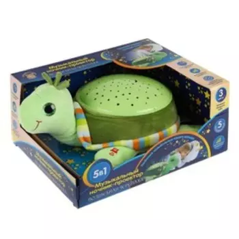 Интерактивная игрушка «Черепаха» с проектором, стихи М. Исаковского, 5 колыбельных