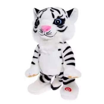Интерактивная игрушка «Тигрёнок Сэм», звук, танцует, белый