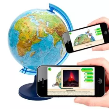 Интерактивный глобус физический 160мм