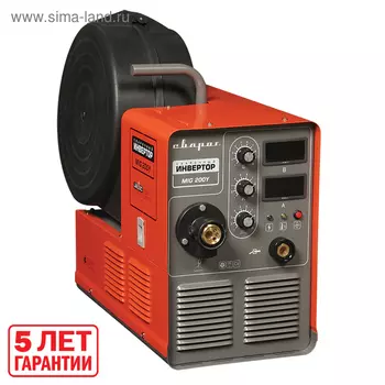 Инвертор сварочный "СВАРОГ" MIG 200 Y J03, 6 кВт, 200А, 0.6/0.8/1 мм, 220В
