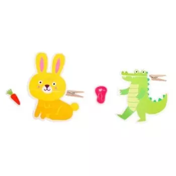 IQ-игра с прищепками «Накорми животных»