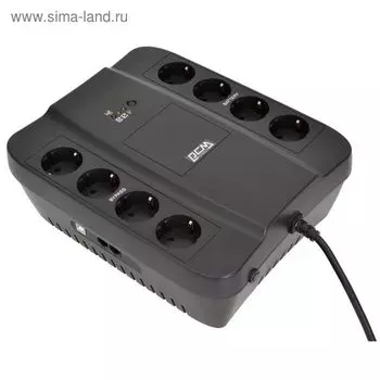 Источник бесперебойного питания Powercom Spider SPD-1000N, 550 Вт, 1000 ВА, чёрный