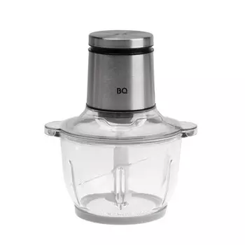 Измельчитель BQ CH1006, металл, 800 Вт, 2 л, 1 скорость, серебристый
