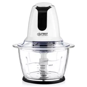 Измельчитель FIRST FA-5114-9, стекло, 500 Вт, 1.2 л, бело-чёрный