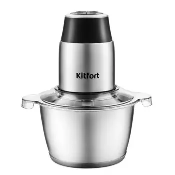Измельчитель Kitfort КТ-3024, нержавеющая сталь, 350 Вт, 2 л, 2 скорости, сталь