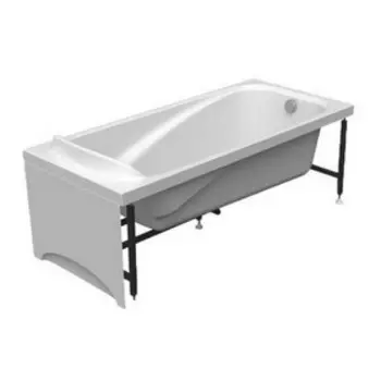 Экран для ванны боковой Vannesa 2-31-0-1-9-208 "Роза", крепление, левый, скандинавский