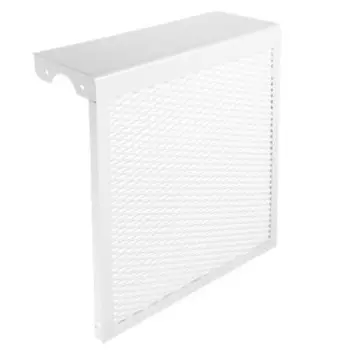 Экран на чугунный радиатор ZEIN, 390440150 мм, 4 секции, металлический, белый