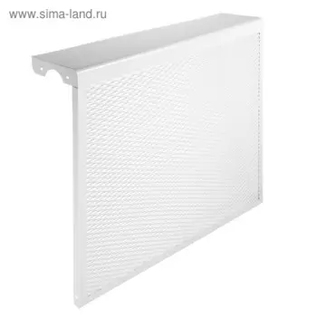 Экран на чугунный радиатор ZEIN, 690610150 мм, 7 секций, металлический, белый