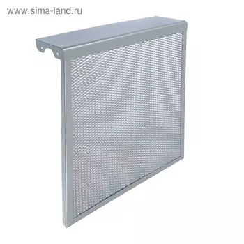 Экран на чугунный радиатор ZEIN, 490х610х150 мм, 5 секций, металлический, цвет металлик