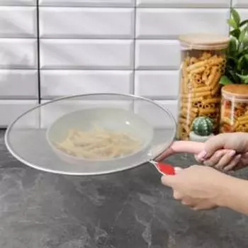 Экран от брызг Доляна, d=33 см, с ручкой