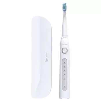 Электрическая зубная щётка Pioneer TB-1012, детская, 5 сменных насадок, белая