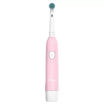 Электрическая зубная щётка Pioneer TB-1021, детская, 1 сменная насадка, цвет розовый с белым 94105