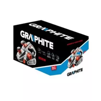 Электрический рубанок GRAPHITE 59G678, 850 Вт, 16500 об/мин, ширина/глубина 82/0-3 мм, 3 м