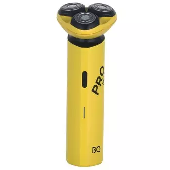 Электробритва BQ SV2005, 5 Вт, роторная, 3 головки, сухое/влажное бритьё, от АКБ, жёлтая