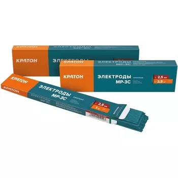 Электрод Кратон, для дуговой сварки, 2.5 мм, 5 кг, MP-3C