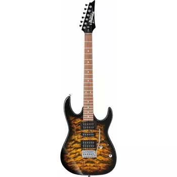 Электрогитара IBANEZ GRX70QA-SB 6 струн, цвет - санбёрст