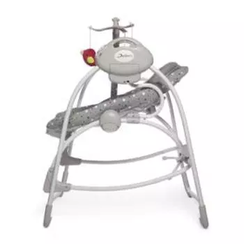 Электрокачели Flappy, 2в1 с адаптером, цвет серый