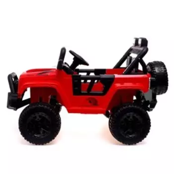 Электромобиль «Джип», цвет красный